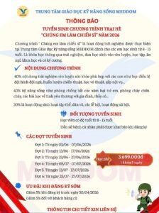 Trại Hè Kỹ Năng Kỷ Luật “Chúng Em Làm Chiến Sĩ” – Rèn Đột Phá, Bứt Phá Kỹ Năng