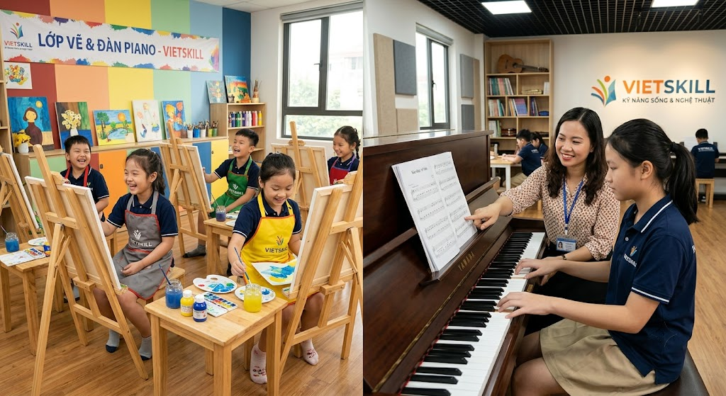 Khám Phá Thế Giới Nghệ Thuật: Lớp Vẽ & Đàn Piano Giúp Trẻ Phát Triển EQ Và Tư Duy Sáng Tạo