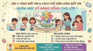 BÀI 1: LÒNG BIẾT ƠN & CÁCH THỂ HIỆN LÒNG BIẾT ƠN
